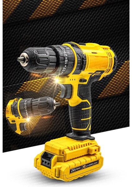 Yeni Nesil Tork Darbeli Lion Akülü Vidalama Matkap 100 Pcs Ultimate Pro Set