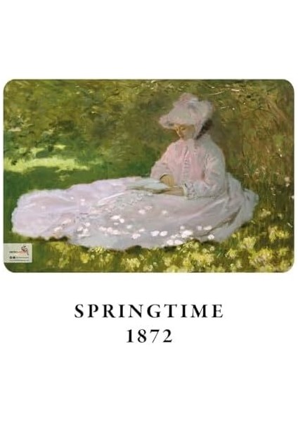 Impressionism Series - A6, Claude Monet 4'lü Defter Seti I, Çizgisiz, Toplam 192 Sayfa, Her Biri 48 Sayfa, Tel Dikiş, Esnek Kapak, Oval Kenar, Tuval Doku, 60 Gram, Sarı Krem Renk