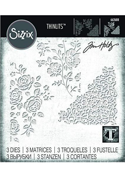 Thinlits Delgeç Şablonları-Geschenkgutscheinbeutel Tim Holtz, Çelik, Çok Renkli, 19.1 x 14.4 x 0,4 cm