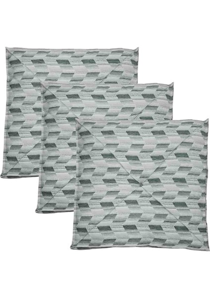3'adet*slikon Elyaf Dolgulu*dayanıklı Kumaş*60 x 60 x 8*çok Amaçlı Kullanılan Minder