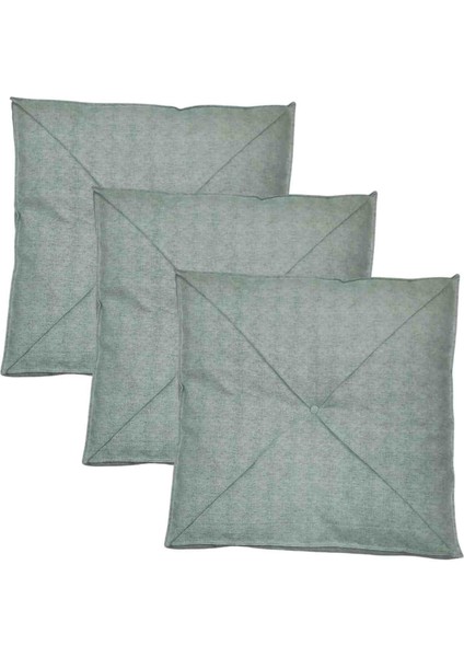 3'adet*slikon Elyaf Dolgulu*dayanıklı Kumaş*60 x 60 x 8*çok Amaçlı Kullanılan Minder