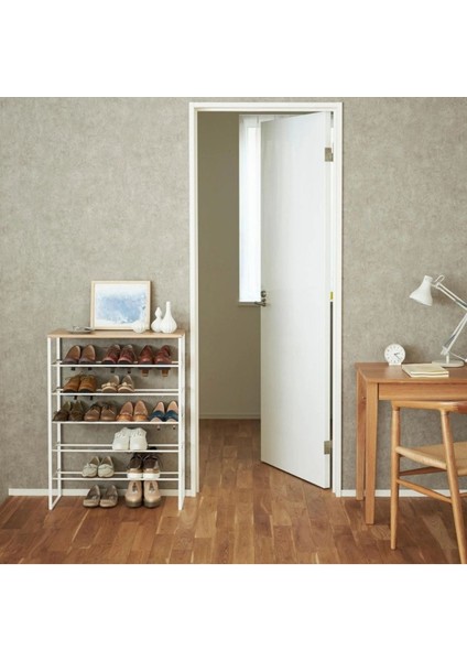 Kule Metal Doğal Ahşap Ayakkabı Rafı fiyatları