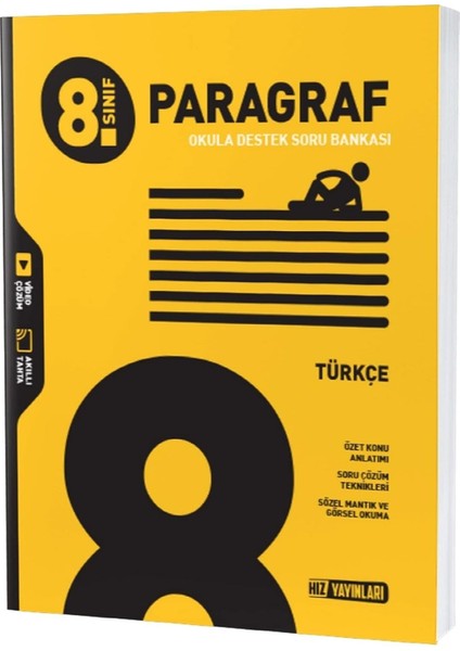Sınıf Türkçe Paragraf Soru Bankası Hız Yayınları