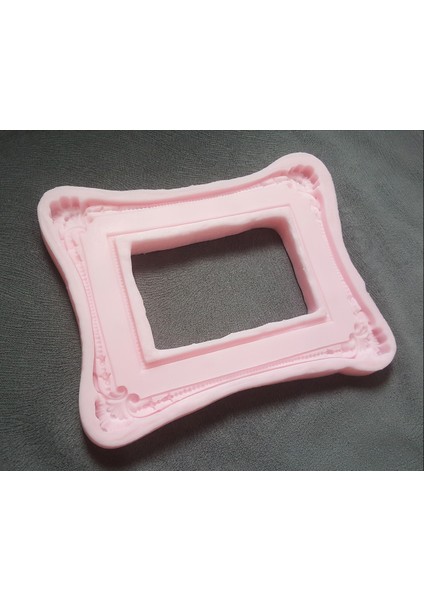 Yaprak Lale Çiçek İnci Kabartmalı 20cm Çerçeve Silikon Kalıp K-357 fiyatları