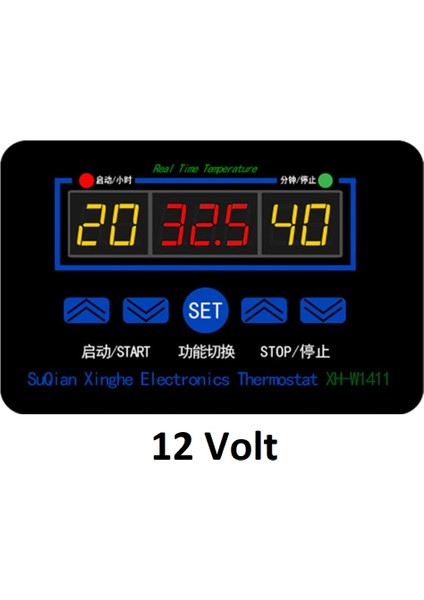 XH-W1411 12V Dijital Termostat/zaman Rölesi