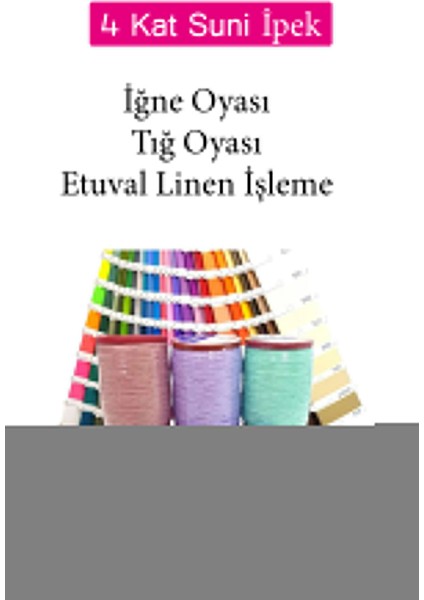 4 Kat Suni Ipek Iplik Iğne Oyası Boncuk Ipi Tığ Oyası NO:772 fiyatları