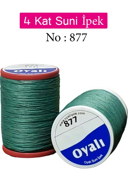 Oyalı 4 Kat Suni Ipek Iplik Iğne Oyası Boncuk Ipi Tığ Oyası NO:877