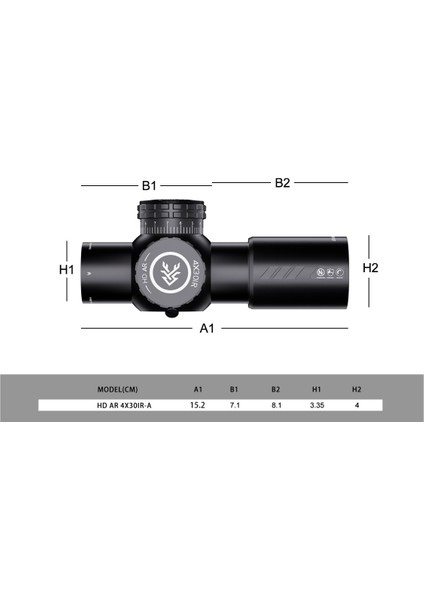 Swampdeer Hd Ar 4X30IR-A Tüfek Dürbünü modelleri
