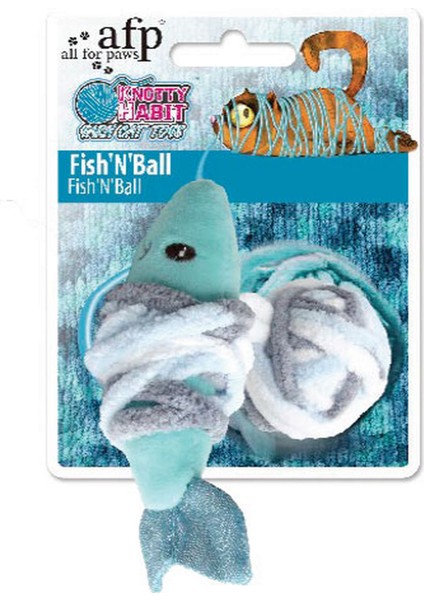 Knotty Habit - Renkli Peluş Balık İpli Oyuncak