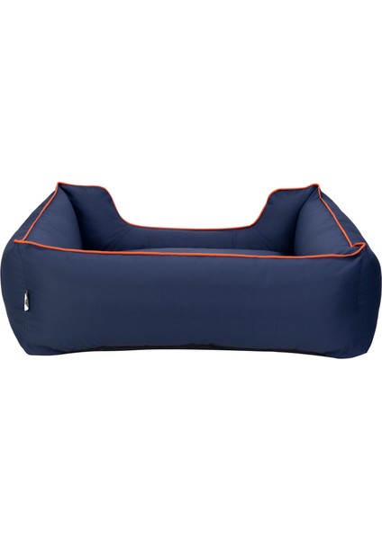 Alpha Köpek Yatağı Lacivert W Turuncu Biye L 105X85CM Gnzrz modelleri