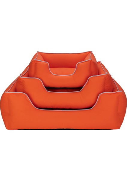 Alpha Kedi ve Köpek Yatağı Turuncu W Beyaz Biye S 60X50CM Gnzrz fırsatları