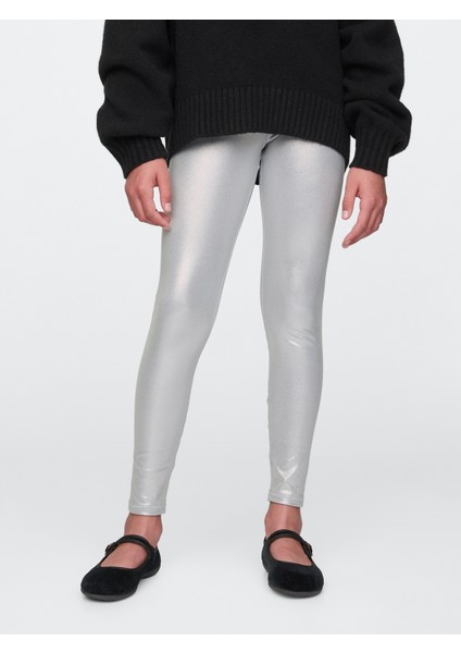 Kız Çocuk Gri Metalik Tayt fırsatları