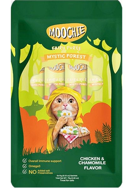 Sivi Kedi Ödülü Tavuk-Papatya 5X15 gr x 4 Adet Gnzrz