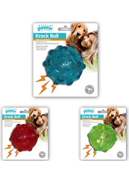 Krack Sesli Top Köpek Oyuncağı 7,5 cm