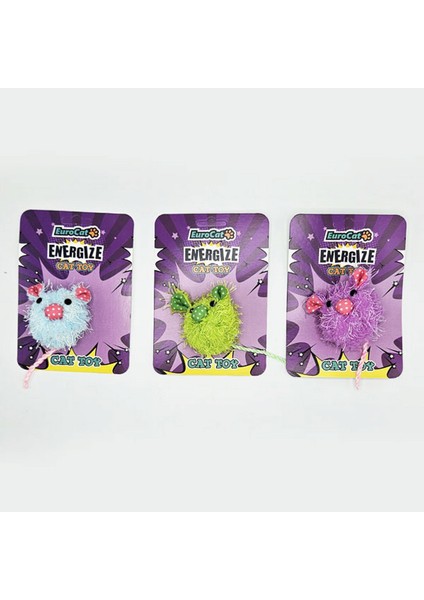 Kedi Oyuncağı Tombik Tüylü Fare