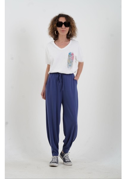 Indigo Paça Pileli Modal Pantolon