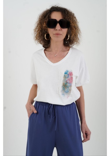 Indigo Paça Pileli Modal Pantolon
