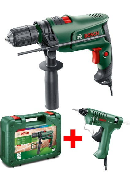 Easyimpact 600 Darbeli Matkap + Pkp 18 Mum Silikon Tabancası Tutkal Tabancası