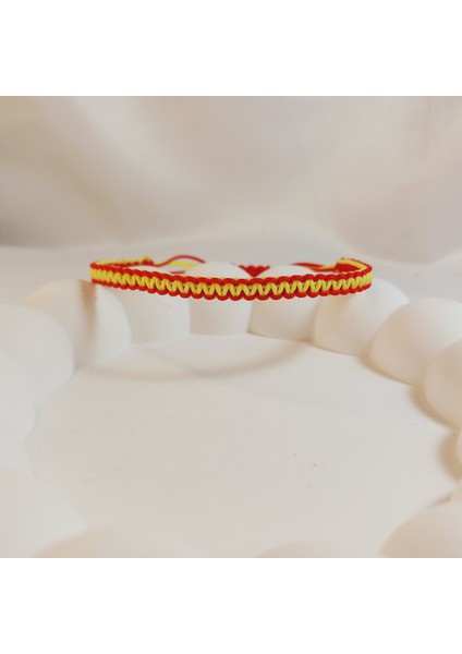 Sarı Kırmızı Kayserispor Örgü Bileklik, Kayserispor Spor Renkleri Taraftar Bileklik, Makrome Bileklik, Erkek Hediyesi, Maç Aksesuarı, Unisex Bileklik, Ip Bileklik, Taraftar Bileklik