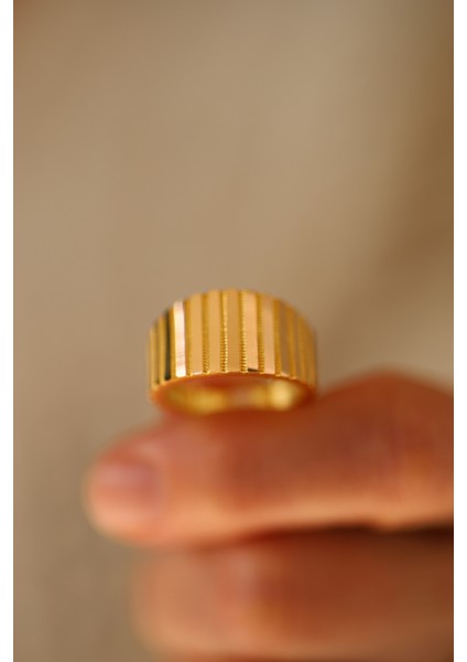 14 Ayar Altın Ajda Desenli Yüzük fırsatları