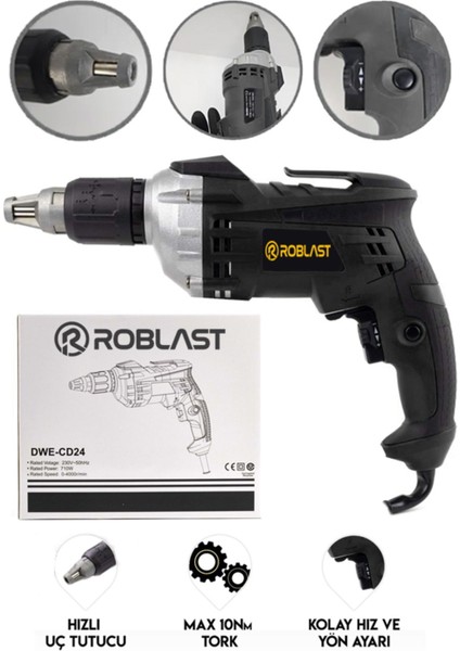 Profesyonel 700 Watt Profesyonel Alçıpan Vidalama
