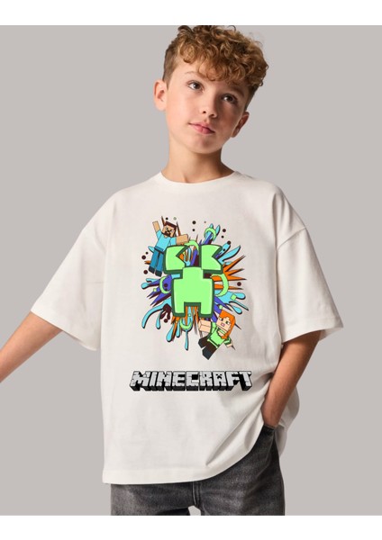 Yeni Minecraft Pamuklu Tişört