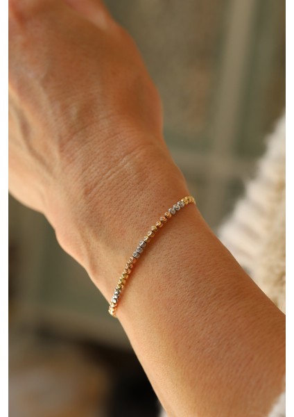 14 Ayar Altın Asansörlü Ayarlanabilir Dorika Bileklik modelleri