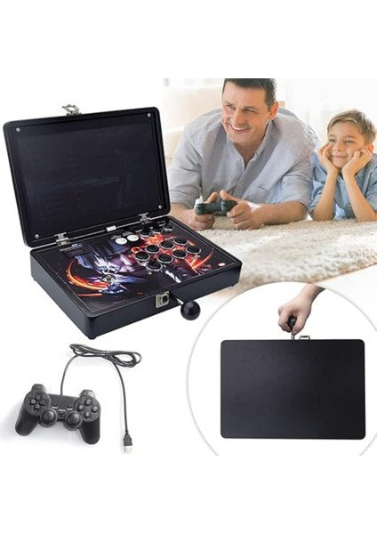 13000 Oyun Pandora Kutusunda 3D Plus Arcade 32GB Konsol Makinesi, 14 Inç Retro 2.kol Hediye
