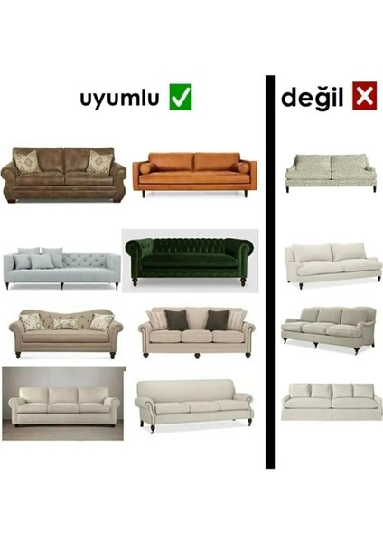 Dokuma Jakar Koltuk Örtüsü 3 2 1 1.lastikli, Esnek, Yıkanabilir Koltuk Örtüsü Renk Gri 4lü Paket modelleri
