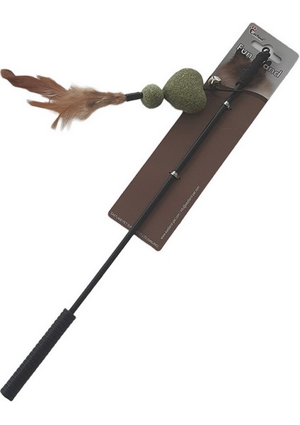 Catnipli Kalp Kedi Oltası Tüylü 50 cm