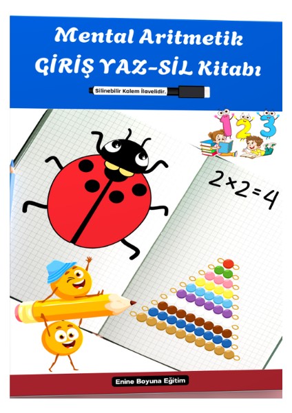 Okul Öncesi Mental Aritmetik Giriş Yaz-Sil Kitabı