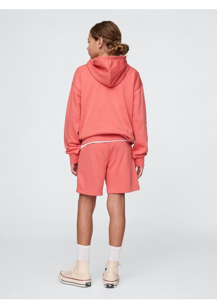 Erkek Çocuk Pembe Gap Logo Pull-On Relaxed Havlu Kumaş Şort