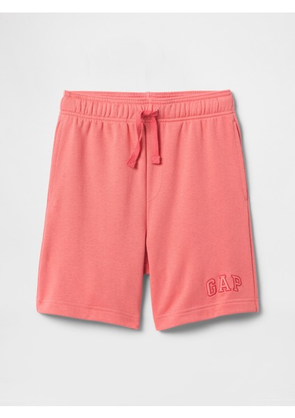 Erkek Çocuk Pembe Gap Logo Pull-On Relaxed Havlu Kumaş Şort