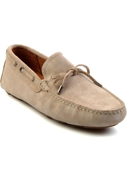 Bej Leather Erkek Loafer Ayakkabı E01502202402