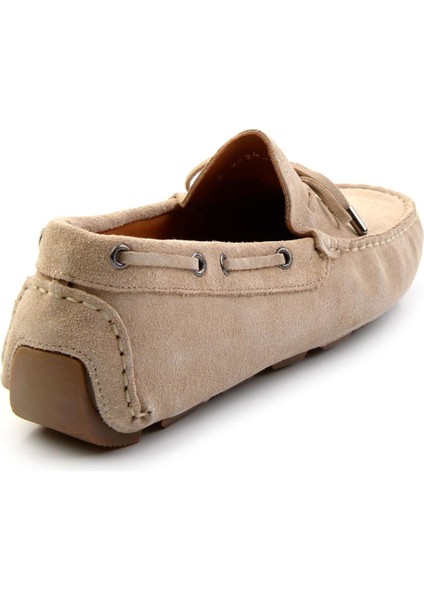 Bej Leather Erkek Loafer Ayakkabı E01502202402