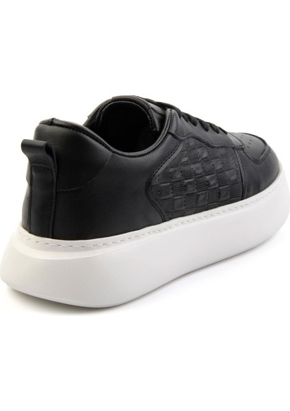 Siyah Leather Erkek Sneaker E01759101403 modelleri