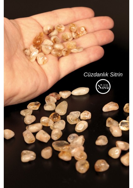 Sitrin Doğal Taş Tımbıl (Para Kasa Taşı )Cessnova 1 Adet