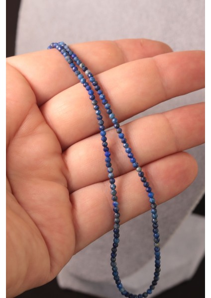 Sertifikalı 2mm Lapis Lazuli Kolye