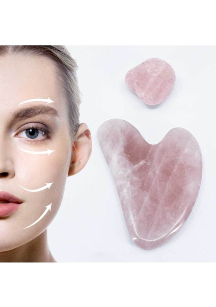 Aa Kalite Doğal Taş Heart Gua Sha Bakım ve Masaj Taşı indirimleri