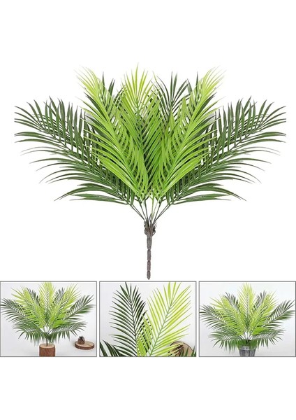 Yapay Bitki 9 Dallı Palmiye Yaprağı Demeti 50 cm