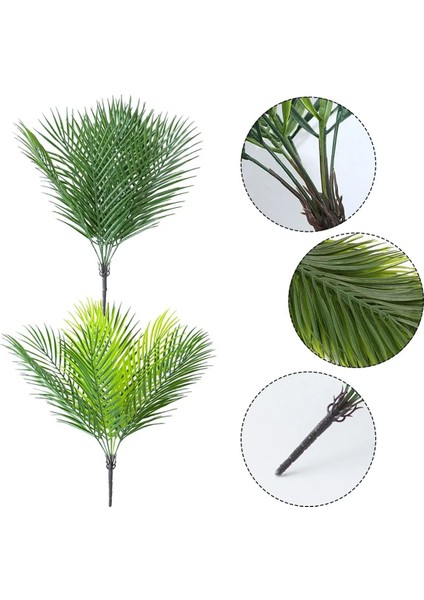 Yapay Bitki 9 Dallı Palmiye Yaprağı Demeti 50 cm