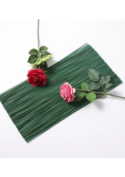 Çiçek Teli 2mm 25 Adet 36 cm _ Büyük Pastacılık Yeşil Yapım Kokina Bandı Sapı Toptan Kalın Dalı fiyatları