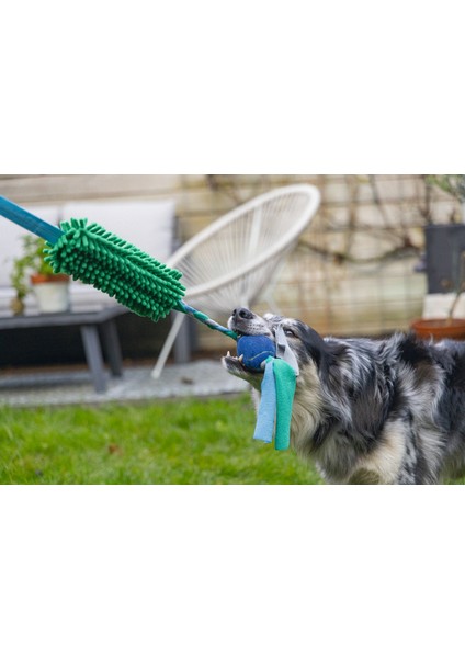 Köpek Oyuncağı, Tut Getir Tenis Toplu, Peluş, Mavi-Yeşil, 90x10x6cm fiyatları