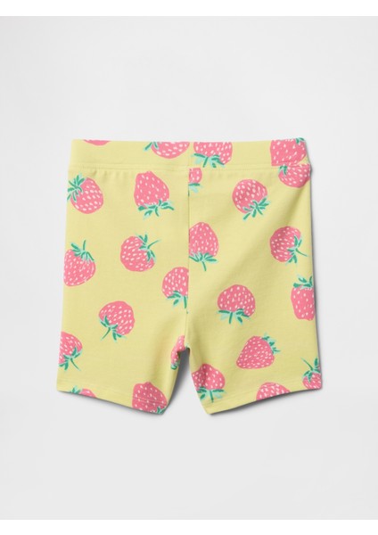 Kız Bebek Sarı Desenli Bisiklet Şortu fiyatları