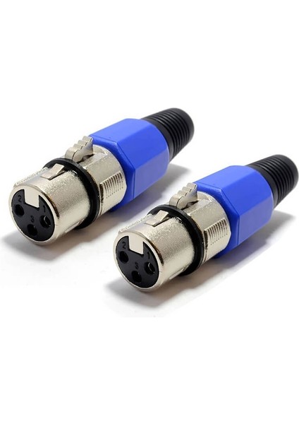 3 Pin Xlr Dişi Konnektör - Mikrofon Jackı Nx Tip - Profesyonel Ses ve Video Bağlantıs