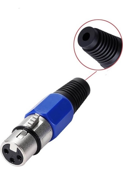 3 Pin Xlr Dişi Konnektör - Mikrofon Jackı Nx Tip - Profesyonel Ses ve Video Bağlantıs