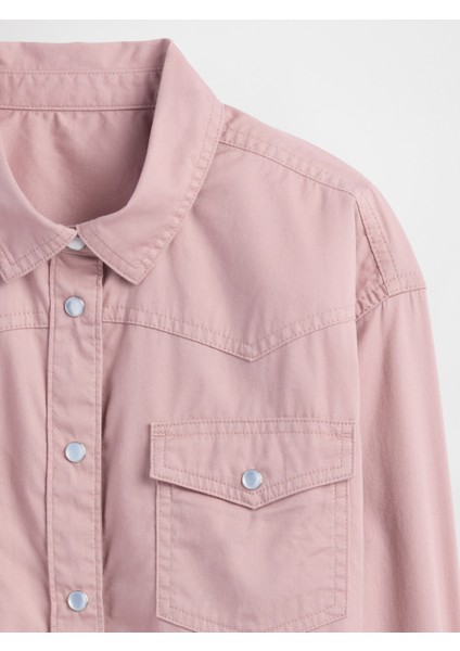Kız Çocuk Pembe Western Gömlek fiyatları