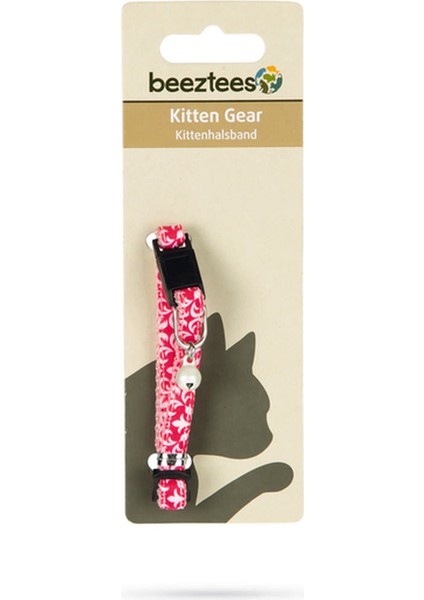 Yavru Kedi Boyun Tasması, Zilli, Pembe, 16-23CM Gnzrz