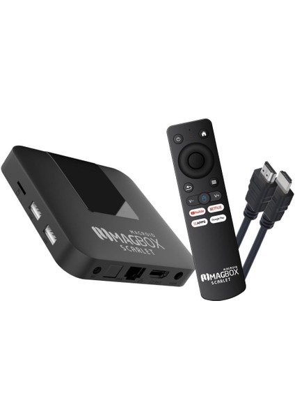 Magroıd Scarlet 16 GB HDD 2 GB Ram 2.4g H313 Cpu Ses Komut Kumandalı Androıd Tv Box