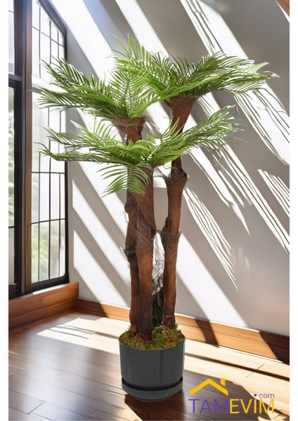 Her Köşeye Uyumlu - Yapay Ağaç Areka Palmiye 3 Katlı 38 Yaprak 130 cm modelleri